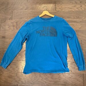 The North Face Men’s Blue Long Sleeve Logo Tee – Size M